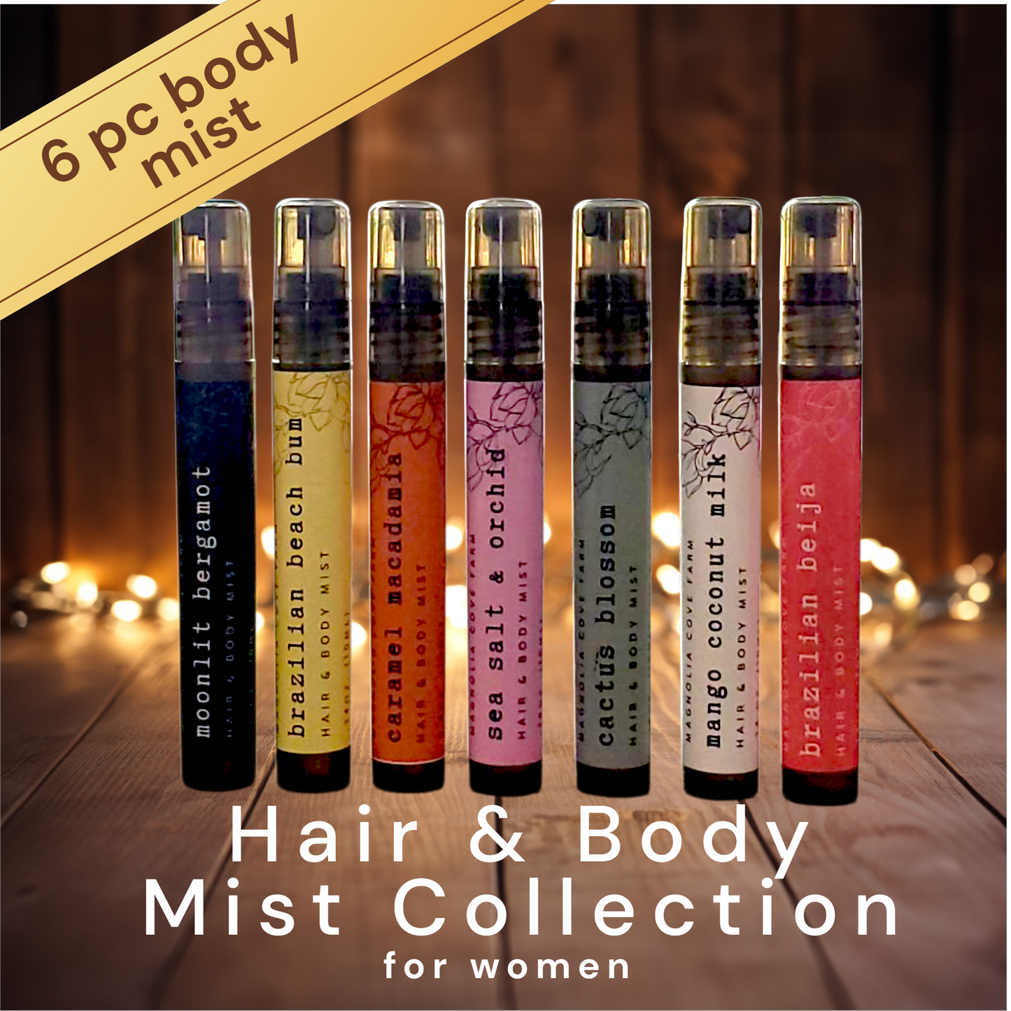 6 piece Hair & Body Mist Set