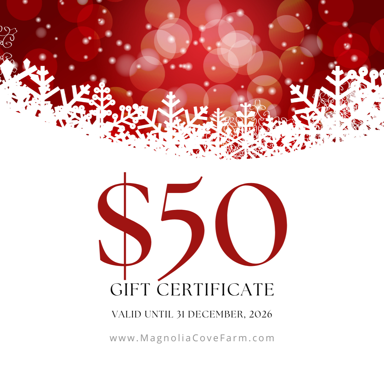 Magnolia Cove Farm Gift Card