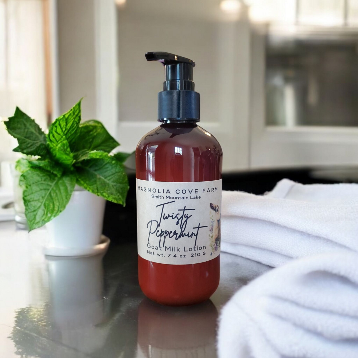 Twisty Peppermint Goat Milk Lotion