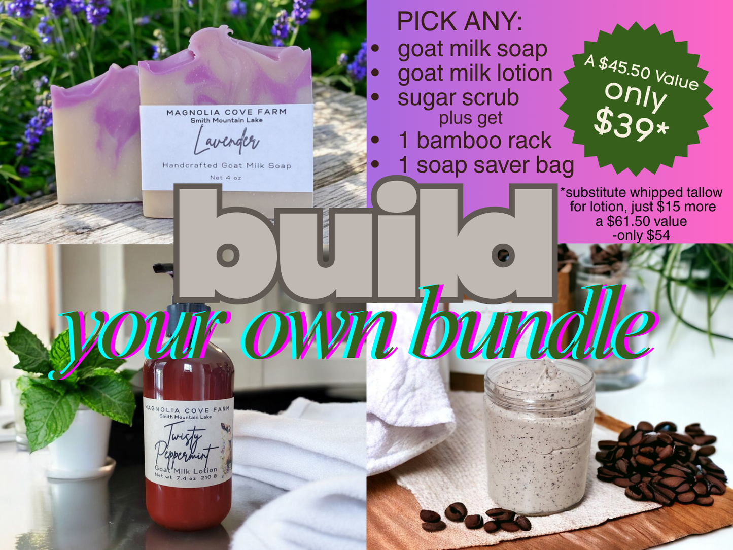 5-piece Soap, Lotion, & Sugar Scrub Set