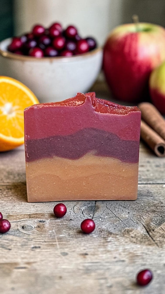 Cranberry-Spiced Cider Goat Milk Soap