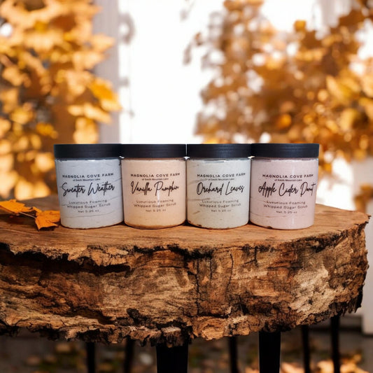 Foaming Whipped Sugar Scrubs