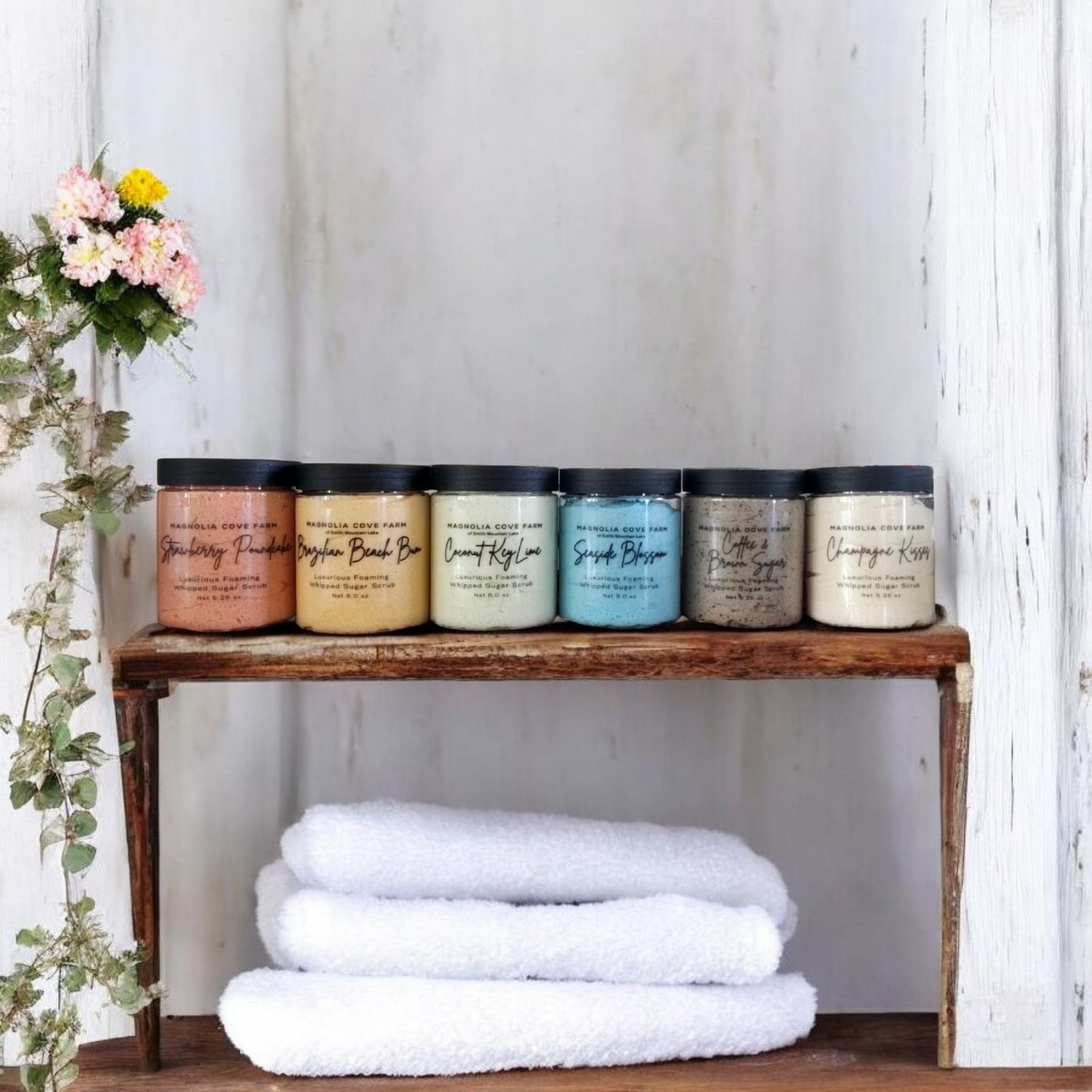 Foaming Whipped Sugar Scrubs